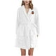 thumbnail image 2 of Pijama de franela con capucha y estampado de pecho para mujer, para Halloween, Acción de Gracias, terciopelo grueso, para usar en casa, batas de baño, pijamas largos y camisón de poliéster para mujer, 2 of 3