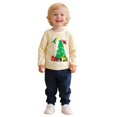 thumbnail image 3 of Oiyii Toddler Boy's Construction Dinosaur Christmas Tree Graphic T-Shirt Crew Neck Holiday Pullover Shirt Top,Multicolour, 3 of 8