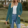 thumbnail image 2 of Uooqdmx Lightweight Cardigans for Women, Long Cardigans for Women Lightweight, Button Up Cardigans for Women, Summer Cardigan, Soft Cardigans Coat with Pocket, Green XXL, 2 of 6