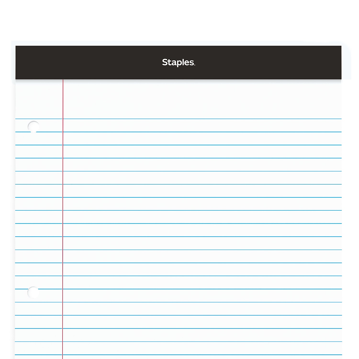 Staples Double Pad Notepads 8.5x11.75 White 100 Sh/Pd 6 Pd/Pk TR57350/35717