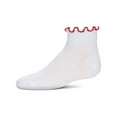 thumbnail image 3 of MeMoi  Colored Ruffle Anklet Socks - Girls - Female, 10, White-Black, 3 of 5