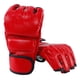 thumbnail image 1 of Guantes unisex de MMA, guantes de boxeo de medio dedo con palmas abiertas para entrenamiento de combate, color rojo, 1 of 8