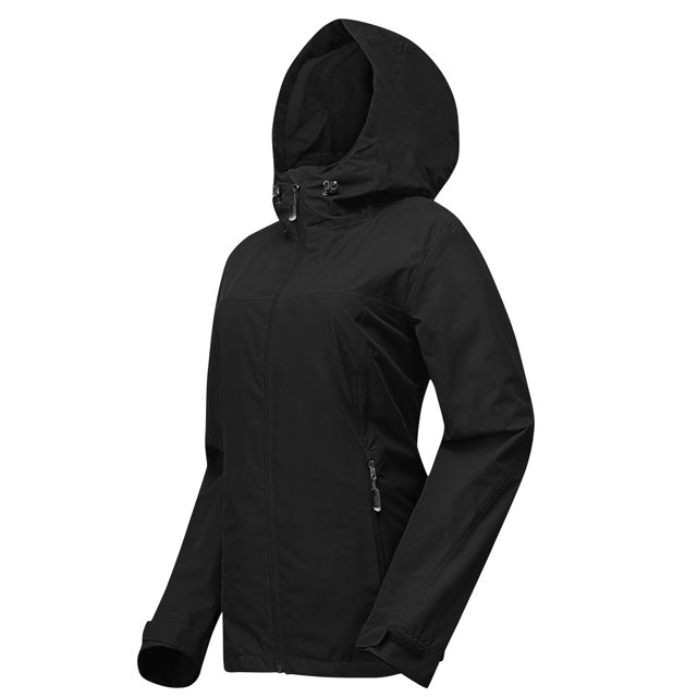 Bocqde Imperméable pour Femmes Mode Décontractée Coupe-Vent à Fermeture Éclair Complète avec Capuche Léger Ample Poche Extérieur Voyage Randonnée Vestes de Pluie pour Femmes