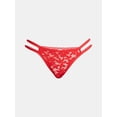 thumbnail image 3 of No Boundaries Lace Strappy Thong Panties, Women's, 3 of 3