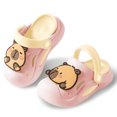 thumbnail image 2 of Tfken Garden Clogs Slippers For Boys Girls Pool Swivel Ankle Strap Eva Capybara Print Red Fashion Children Toddler Water Shoes Size 15-18 Months, 2 of 3