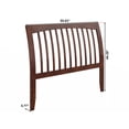 thumbnail image 4 of Solid Wood Slat Headboard - Sleigh Design Bed Frame - Walnut Finish - Full, Queen, King Sizes, 4 of 5