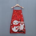 thumbnail image 2 of Jinsinto 3 Pieces Christmas Aprons Adult Elf Aprons Santa Apron Adjustable Kitchen Cooking Apron for Christmas Party Chef Cooking, 2 of 4