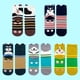 thumbnail image 3 of Calcetines de animales para mujer TANGJMXG divertidos de algodón talla 6-9, 3 of 5