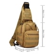 thumbnail image 4 of Mochila De La , Bolso Del Pecho De Los Hombres De La Correa De Hombro Ajustable Del Bolsillo Delantero Para Viajar Para Caminar, 4 of 7