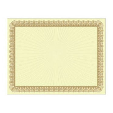 Great Papers Gold Value - Metallic gold - 10.98 in x 8.5 in 100 sheet(s) certificate paper