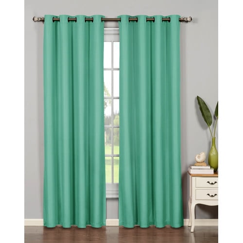 Euphoria Microfiber Room Darkening Grommet Curtain Panels