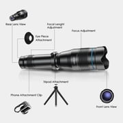 APEXEL 60x Super Telephoto Zoom Phone Lens Powerful Monocular Metal Telescope Mobile telephoto lens for camping Tourism