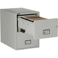 thumbnail image 2 of Phoenix Safe Vertical 31 inch 2-Drawer Legal Fireproof File Cabinet with Key Lock, Water Seal, Gray, LGL2W31LG, 2 of 5