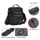 thumbnail image 4 of Bolsa de lona para hombre - Mochila bandolera ajustable para viajes, deportes y uso diario - Ligera con múltiples bolsillos, 4 of 6
