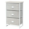 thumbnail image 1 of Gymax Table de Chevet à 3 Tiroirs, Tour de Rangement, Commode, Meuble de Bureau à Domicile, 1 of 10