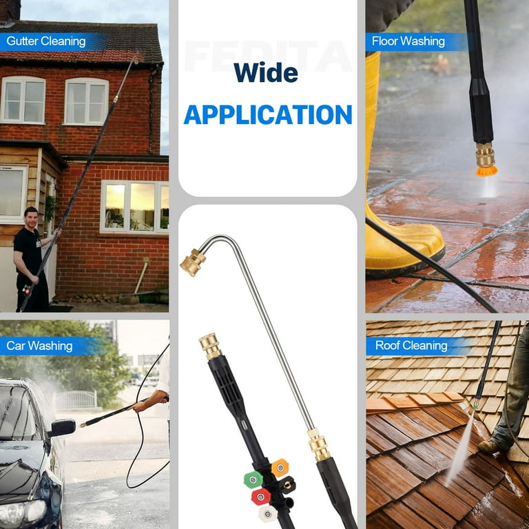 High Jet Pressure Washer Extender, Power Washer Lance with 5