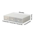 thumbnail image 3 of HOZVOMI Transparent Desktop Storage Box, Plastic Sorting Box for Stationery & Miscellaneous Items, Stackable Compartment Organizer, 3 of 6