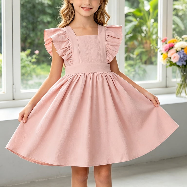 3t birthday dress Gubotare Baby Toddler Little Baby Girl Dress Print Smocked Dress Short Sleeve Doll Collar Plaid Dresses 2T (Pink,2-3 Years) free dressing Sleeveless Prom Dress Deep V Mirror Sequin Color:Olive Plaid