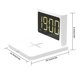thumbnail image 4 of Cateissary 3 en 1 Teléfono móvil multifuncional 15W inalámbrico rápido Reloj digital de escritorio Despertador Teléfono y Comunicación blanco, 4 of 6