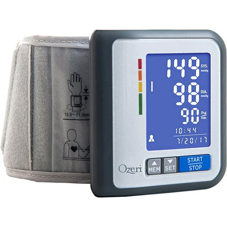 Ozeri CardioTech Travel Series Bp6t Rechargeable Blood Pressure Monitor with Hypertension