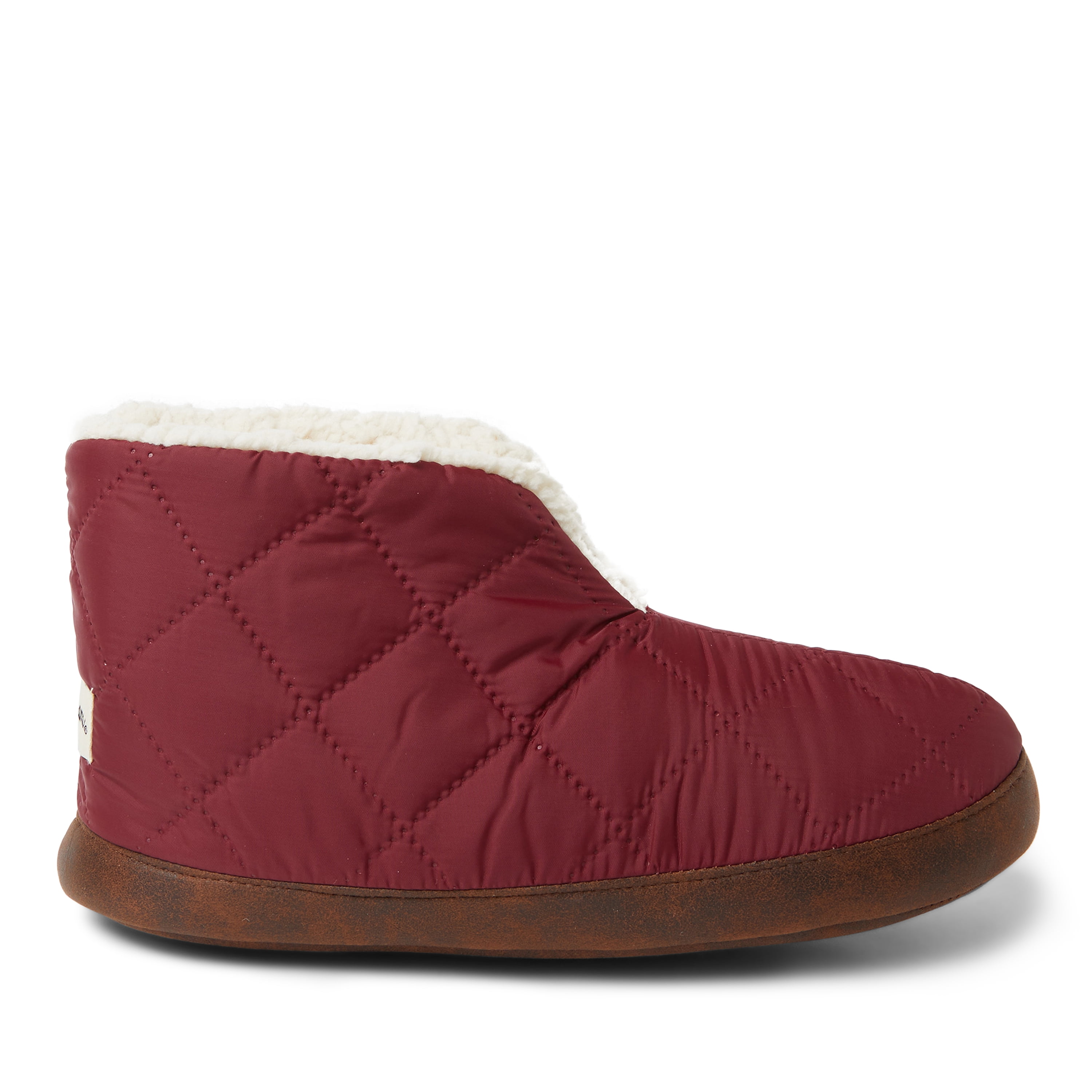 Dearfoams Women s Haven Warm Up Nylon Bootie Slippers Walmart
