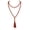 BN-0084-Red, variant on Long Bohemian Hand Knotted Stone Beaded Tassel Necklace for Women Statement Jewelry Gift
