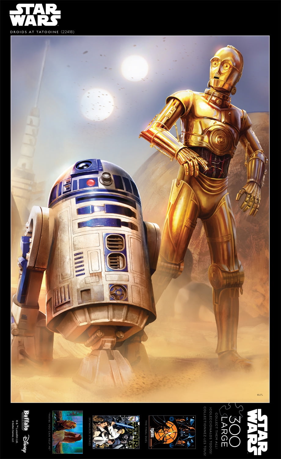 Buffalo Games 300-Piece Star Wars Droids at Tatooine Interlocking Jigsaw Puzzle