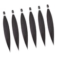 thumbnail image 2 of Cabello trenzado pre estirado Baoblaze 6 Unids Set Mujeres 04 Negro, 2 of 6