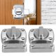 thumbnail image 4 of Cerradura de Puerta de 2 Piezas Cerradura de Puerta Corrediza Hebilla de Cerradura de Puerta Hebilla de Puerta Antibloqueo para Puertas Secruity Puertas Puertas para Mascotas ANGGREK Otros, 4 of 8