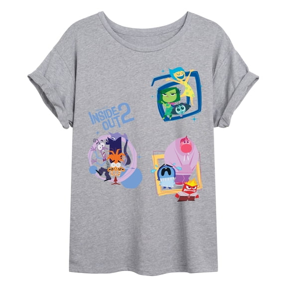Inside Out - Multi Hit - Juniors Oversized Graphic T-Shirt