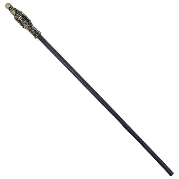 Mystical Staff Prop Ancient Egyptian Dress Up Walking Cane Golden 1Pack Halloween Costume Accessory