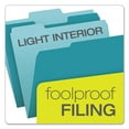 thumbnail image 4 of (2 pack) Pendaflex Colored File Folders 1/3 Cut Top Tab Letter Teal/Light Teal 100/Box 15213TEA, 4 of 7