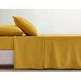 thumbnail image 5 of Chezmoi Collection Extra Soft Bed Sheets Set, Double Brushed Microfiber 14-Inches Deep Pockets, 4-Piece Sheet Set, King, Mustard Yellow, 5 of 8