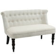 thumbnail image 2 of HomCom Loveseat, Cream White, 2 of 9