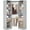 Gray, variant on Homieasy Corner Closet System with 12 Shelves, 40" Large Corner Closet Organizer System with 2 Hanging Rods, Versatile 6-Tier Walk-in Closets for Corner Space, White