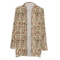 thumbnail image 4 of Cardigan Léger pour Femmes Manches Longues Ouvert devant Blouse Couverture de Plage Habillée Décontractée Veste d'Automne Vêtements, 4 of 5
