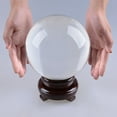 thumbnail image 3 of Longwin Clear Crystal Glass Ball 150mm Large Glass Marbles Sphere Magic Witch Ball New 5.9"inch, 3 of 6
