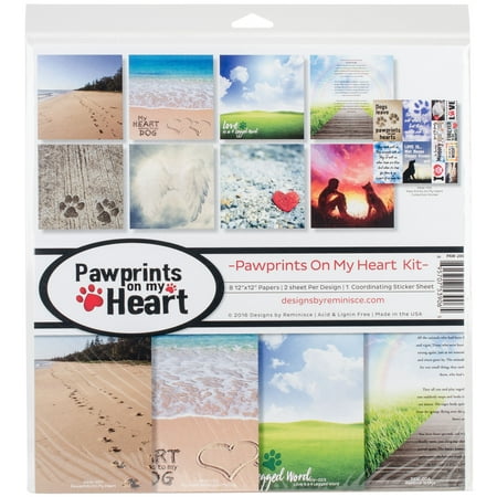 UPC: 0895707539065 | Reminisce Collection Kit 12 X12 -Pawprints On My Heart