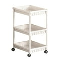thumbnail image 2 of RYDCOT Multi Layer Rolling Utility Cart with Drawer,Multifunctional Storage Organizer with Plastic Shelf & Metal Wheel,Storage Cart for Kitchen,Bathroom,Living Room,office, 2 of 6