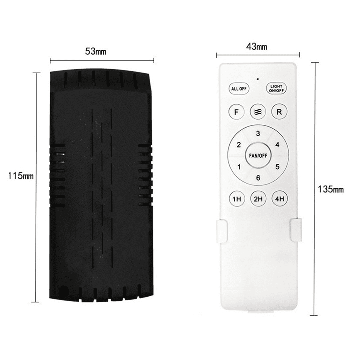 Universal Ceiling Fan Remote Control Kit Replacement, 6-Speed & Timing, Replacement for DC Light By PULMCheerger