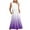 Purple, variant on Lindreshi Summer Dresses for Women 2024 Women's Fashionable Sleeveless Pocket Round Neck Printing Loose Long Dress