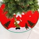 thumbnail image 5 of Falda para árbol de Navidad | Delantal redondo de 99 cm de tela no tejida con banda elástica | Decoración navideña para regalos y adornos | Cubierta inferior roja festiva para reuniones familiares, 5 of 5