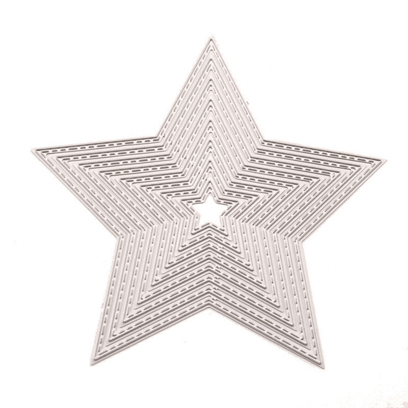8 Pieces Set Stars Shape Frame Metal Cutting Dies for Card Making and Scrapbooking Birthday Thanksgiving Christmas Crafts Die Cuts Stencil