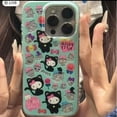 thumbnail image 3 of Cute Cartoon Sanrio Hello Kitty Bling Glitter Phone Case For iPhone 15 14 13 11 12 Pro Max XS XR 7 8 Plus SE Shockproof Cover, 3 of 8