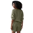 thumbnail image 2 of Ellos Plus Size Fleece Shorts With Drawstring Waist, 2 of 2