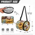 thumbnail image 7 of ZIATUBLE Sunflower Cow Paper Towel Storage Case Butterfly Travel Hanging Tissue Box with Adjustable Strap Paper Towel Hanging Organizer Washable Camping Toilet Paper Holder Outdoor, 7 of 7