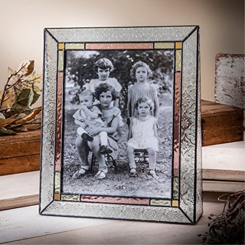 J Devlin Pic 13781V Stained Glass Picture Frame Vintage 8x10 Vertical