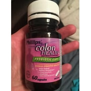 Phillips' Colon Health Digestive Daily Probiotic Supplement Capsules, Help Replenish the Balance of Good Bacteria in The Colon, 60 Count