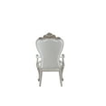 thumbnail image 6 of Acme Gorsedd Arm Chair (Set-2), Cream Fabric & Golden Ivory Finish, Wood, Upholstered (Seat), Location: Indoor, 6 of 7