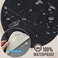 thumbnail image 2 of TAOCOCO Waterproof Sofa Cover Non Slip Chair Seat Covers for 1 2 3 Seater Couch Machine Washable Sofa Slipcover with Side Pockets Leakproof Furniture Protector for Dogs Kids Pets, Black, 2 of 9